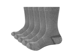 Meias de caminhada para homem com amortecimento, conforto e absorção de umidade 5 pares | S/MARCA