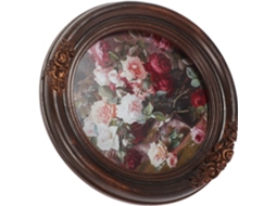 Moldura Resina Estilo Retrô Elegante Sofisticada Ideal Decoração Parede Jantar Banheiro Mesa Sala GOKOCO