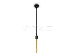 Candeeiro de Teto Pendente E27 Bronze/Dourado Claro Alumínio