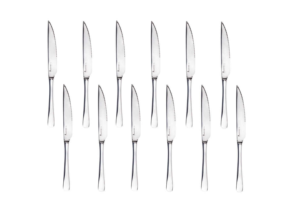 Conjunto De Facas Bergner Foodies Mp (12 Peças) Aço Inoxidável Prata