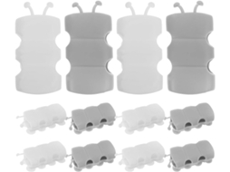 Suporte de silicone com ventosa para montagem na parede, 10 peças, para fixação em superfícies de azulejo.