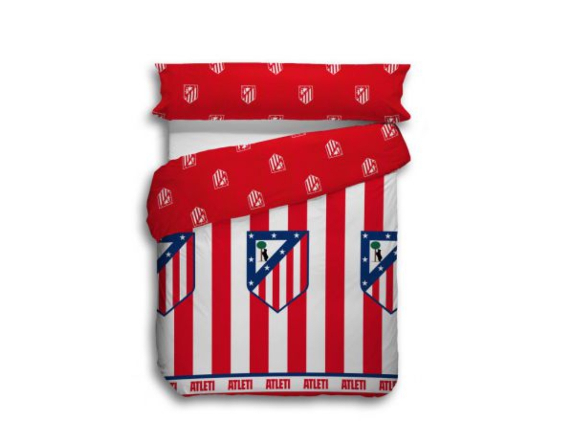 Capa De Edredão Atlético De Madrid Modelo 5 Para Cama De 150 Cm 86589