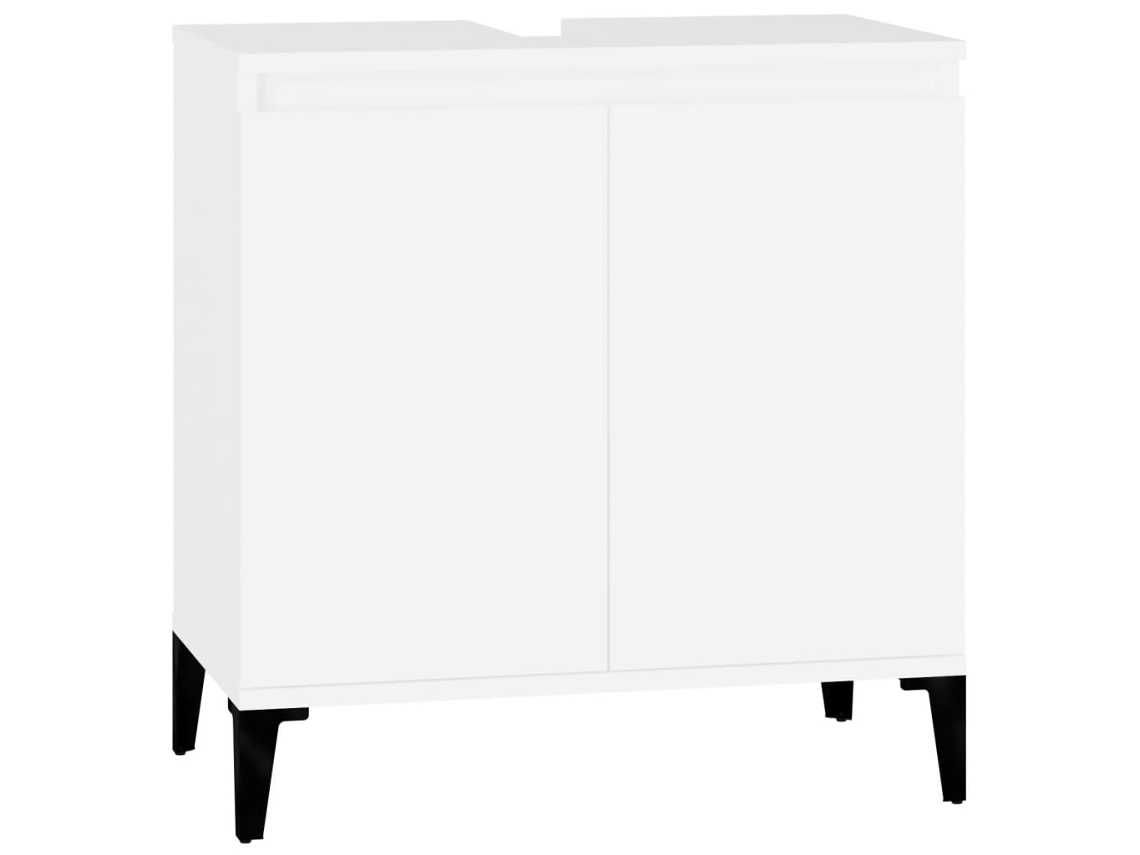 Sink Cabinet, Sink Cabinets Vidaxl Branco Madeira Processada (n/a)