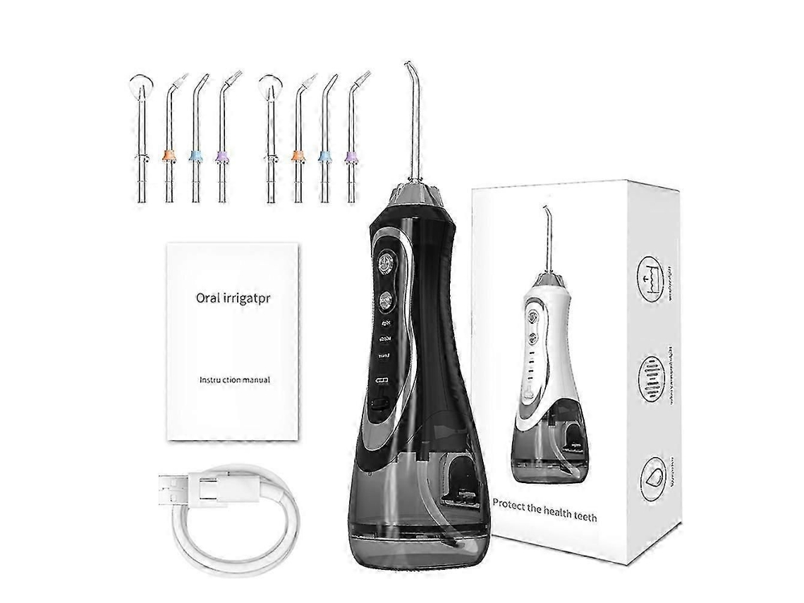 Irrigador Fio Dental de Água Oral para Jatos de Limpeza de Dentes Dentários 300ml Fio Dental Bpf 01 Irrigador Portátil Ipx7 À Prova D'água TAISHENGDA