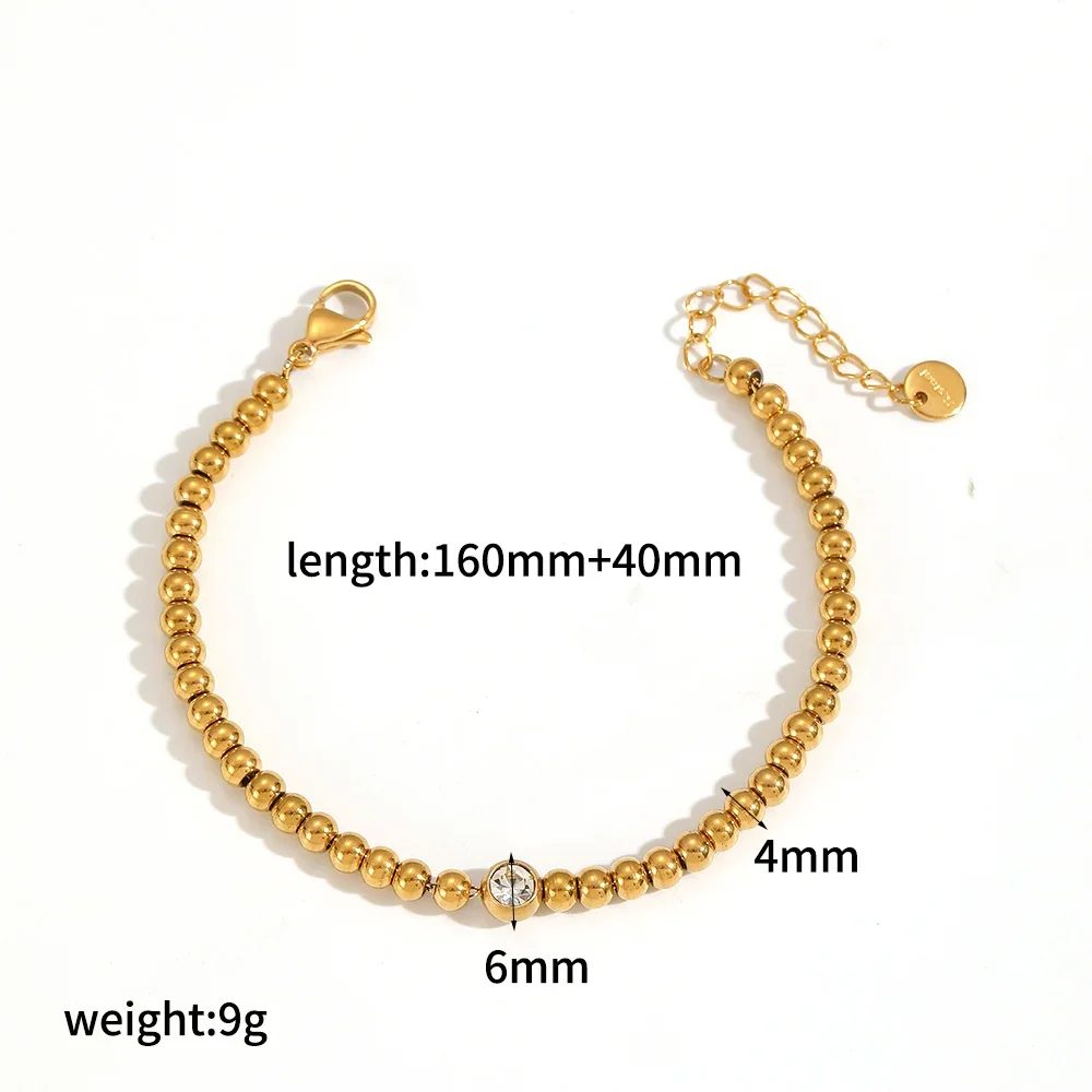 Pulseira Vazada Em Formato De Coração Com Zircônias, Banhada A Ouro E À Prova D'água, Ideal Para Presente.