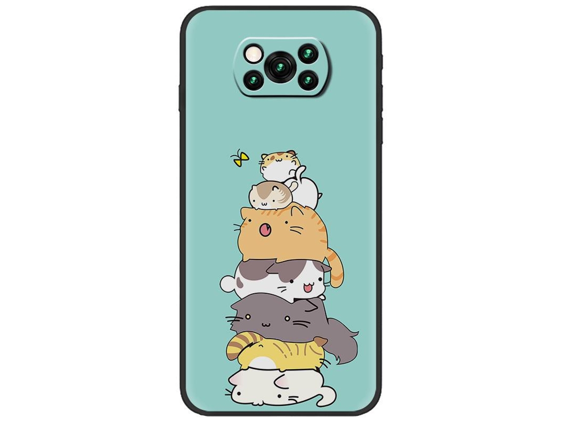 Capa De Silicone Tpu Para Xiaomi Poco X3 Nfc Gato Panoona