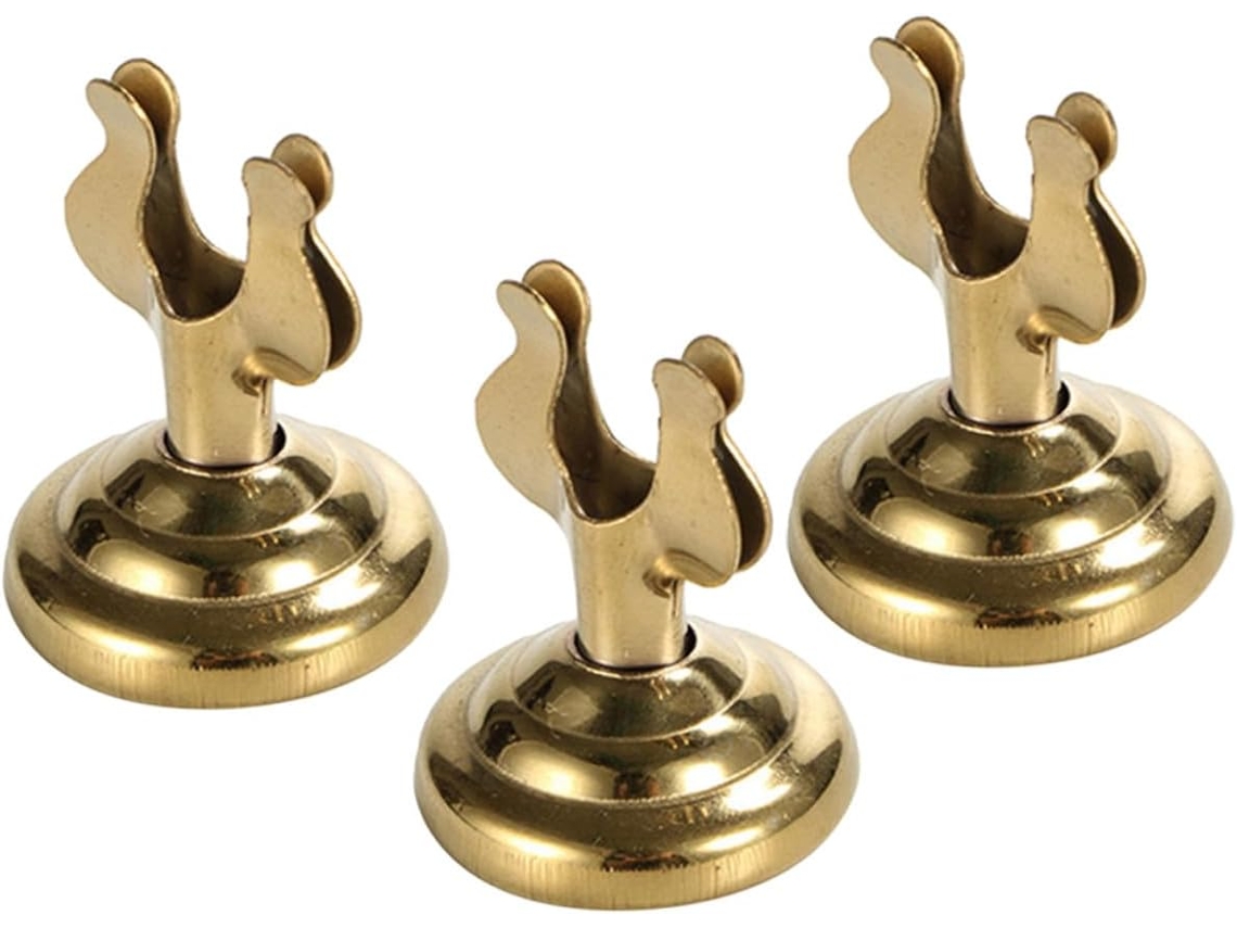 Conjunto De 3 Peças Em Metal Dourado Em Formato De U Para Números De Mesa, Cardápios E Cartões, Com Clipes Em Miniatura Gokoco