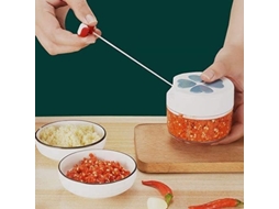 Utensílios De Cozinha Picador De Legumes Picador Manual Mini Picador Manual Para Legumes Cortar Cebola 170 Ml Com 2 Lâminas Aquaforge