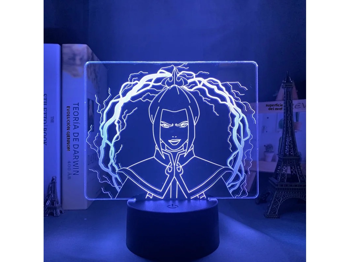 (estilo 8) Luz Led 3d Anime Avatar: A Lenda De Aang