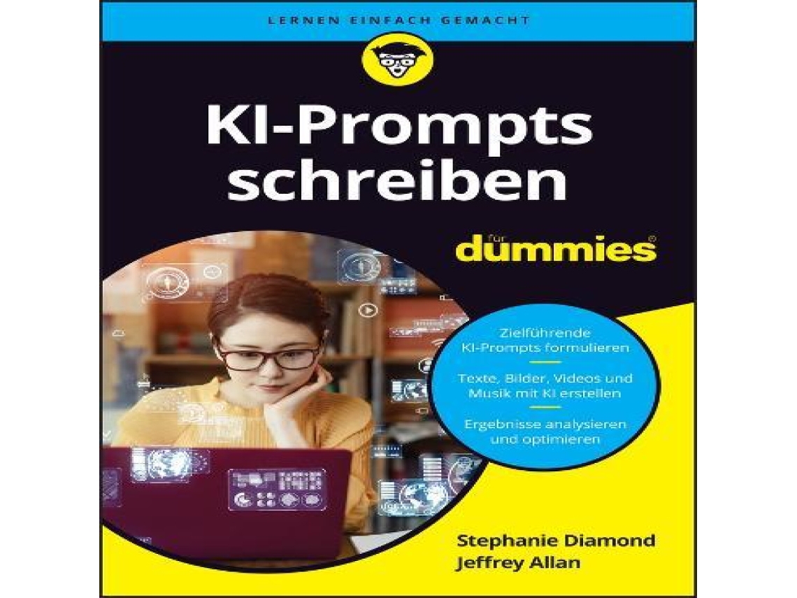 Livro KI-Prompts schreiben für Dummies de Stephanie Diamond (Alemão)
