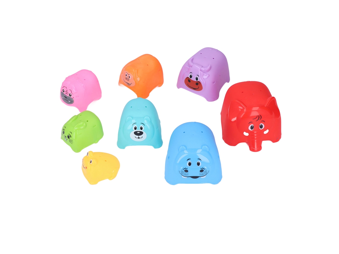 Tazas Apiláveis Para Bebês Com Animais, Brinquedo De Empilhamento Para Bebês E Crianças Pequenas