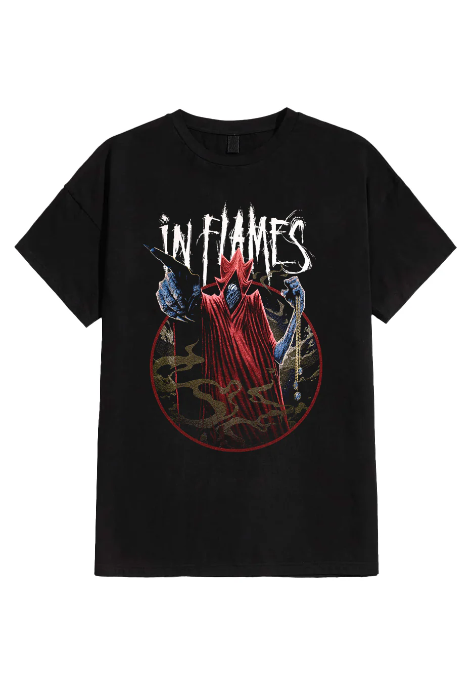 Size:xl Rockinstone In Flames - Time Jester - T-shirt Unisex Adults