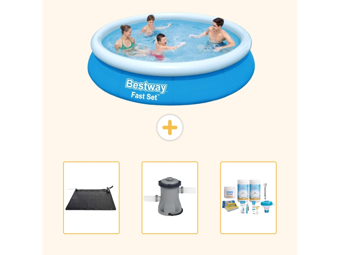 Bestway Piscina Bestway Fast Set Redonda - 244x61 Cm - 4-peças S22623