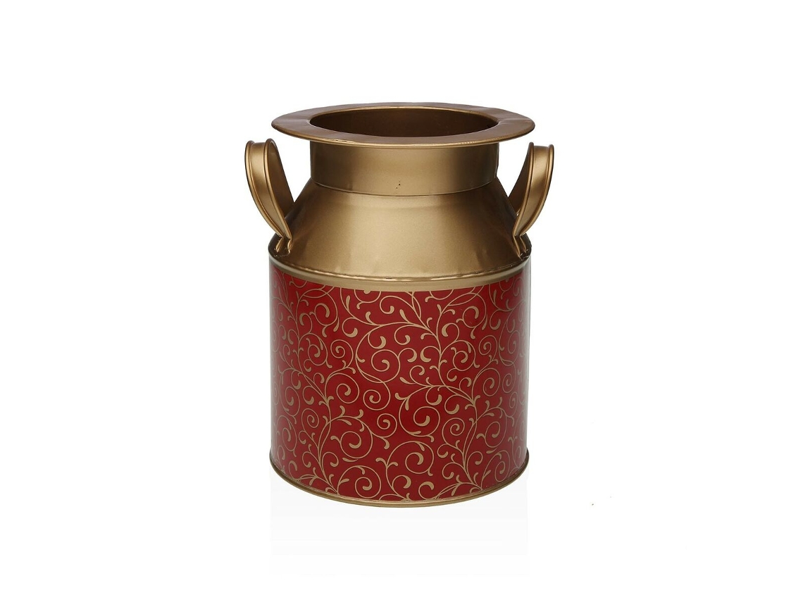 Vaso VERSA Serpentine (Vermelho - Metal)