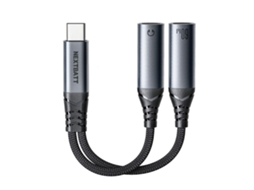 Adaptador de áudio 2 em 1 Nextbatt, cabo USB C para duplo AQUAFORGE