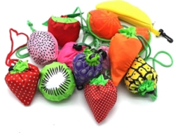 10pcs Frutas Reutilizáveis ​​sacos de Compras Supermercado Tote Dobrável Sacos Armazenamento Superm Ercado Convenientes para Compra GOKOCO