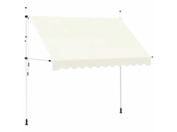 Retractable Awning, Retractable Awnings Vidaxl Creme Tecido (n/a)