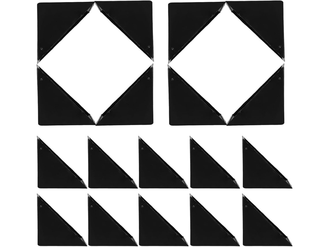 Conjunto De 20 Protetores Canto Plástico Preto Para Móveis, Instalação Rápida E Design Versátil, Ideais Para Proteger