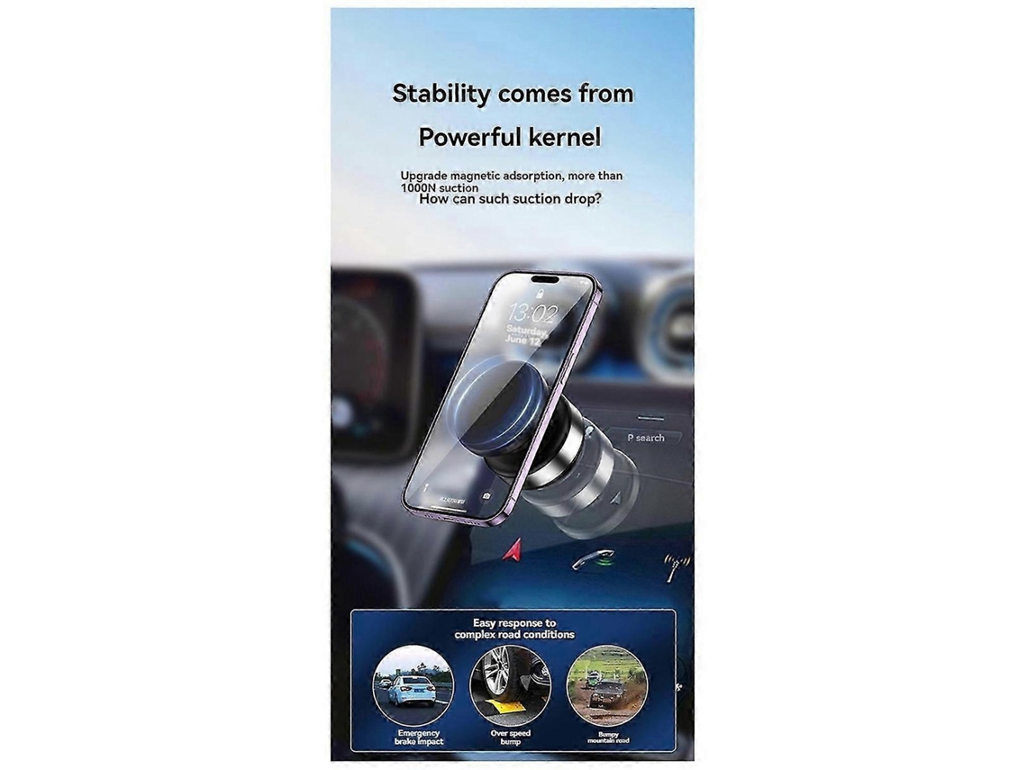 Suporte Veicular Rotativo 360° Para Celular E Acessórios De Câmera, Prata