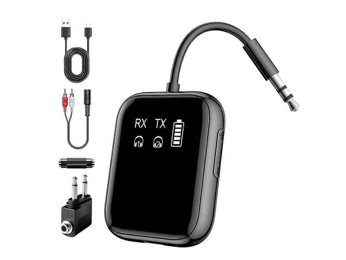 Transmissor E Receptor Bluetooth 5.4 Para Jogos/tv/pc/academia, Modo Duplo 2 Em 1 Para 2 Dispositivos, Áudio Hd Adaptativo Aptx.