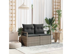 Vidaxl Sofá De Jardim Com Almofada 120 X 62 X 69 Cm. Vime Pe