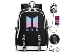 Mochilas Bts Mochila Recarregável Usb Grande Capacidade Mochila Escolar Para Estudantes Cor 3 A Olysi Shop