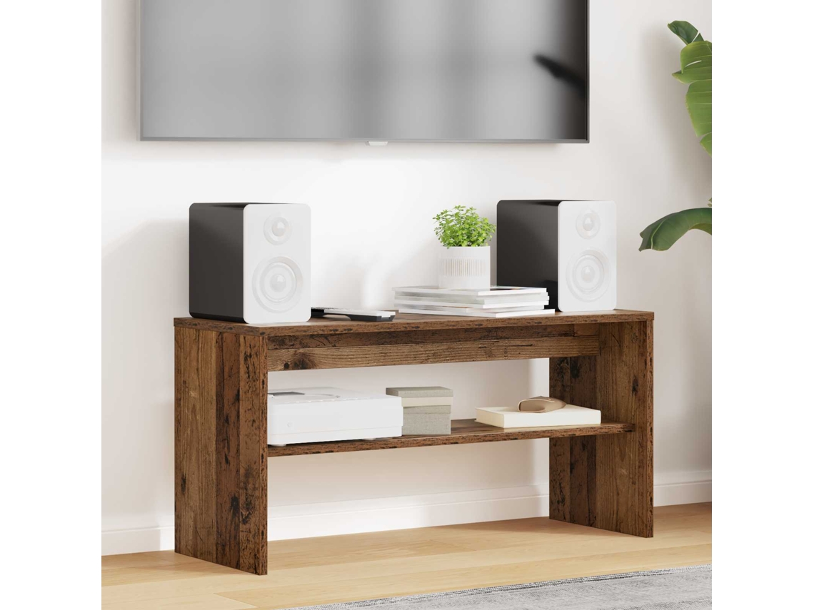 Vidaxl Gabinete Para Tv 80 X 30 X 40 Cm Madeira Antiga