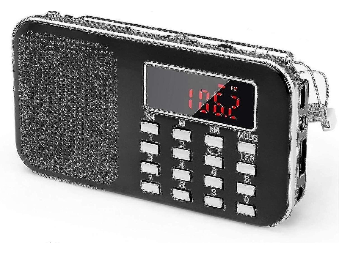 Mini Rádio Fm Portátil De Bolso Com Lanterna Led, Rádio Digital Compatível Com Diversas Marcas. Olysi Shop