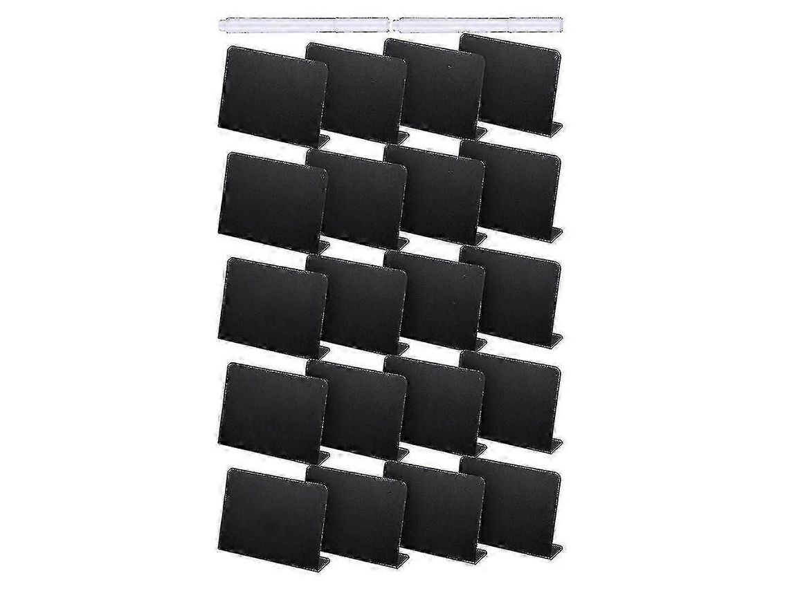 20 Mini Placas De quadro preto para mesa, 4x3 polegadas, Etiquetas para Buffet E Identificação De Alimentos