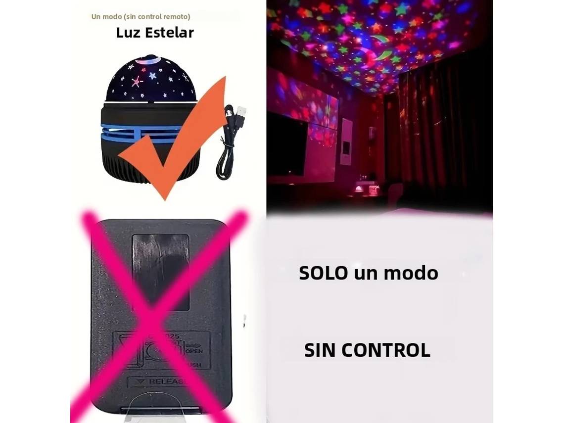 (starlight) Projetor De Céu Estrelado Para Quarto, Luz Noturna Com 7 Modos De Cor, Projetor De Ondas Do Oceano