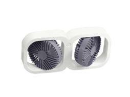Ventilador De Mesa Laxiscreed Com Duas Cabeças E Carregamento Usb, Ideal Para Ambientes De Trabalho E Lazer