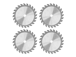 Lâmina Sierra Circular De Carbeto 4 Peças 85mm 24d 3000rpm Corte Madeira Plástico 10mm