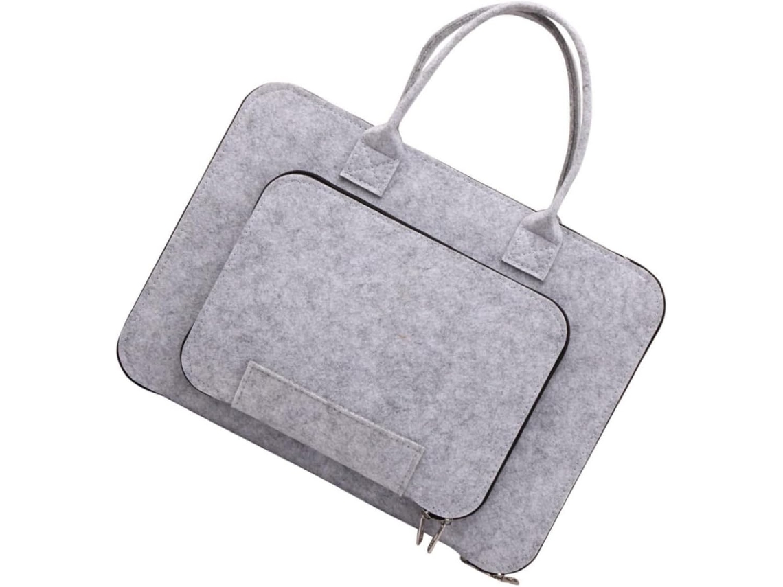 Bolsa De Feltro Para Laptop, Ideal Para Negócios, Com Compartimento Para Tablet, Perfeita Para Viage Gokoco