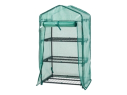 Estufa de chapa Chaam com porta de aço e PE 125x69x49cm - Verde [EN.CASA]