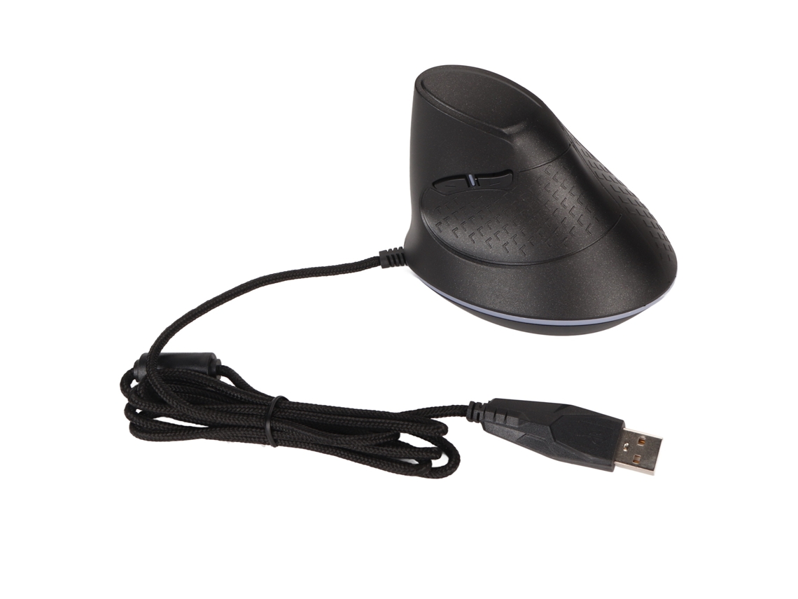 Mouse Vertical Com Fio Ergonômico Rgb Programável