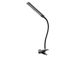 Rebe-lâmpada De Escritório Com Pinça De Cabeça Dupla Led Regulável Para Leitura, Estudo, Crianças, Dormitório, Preto