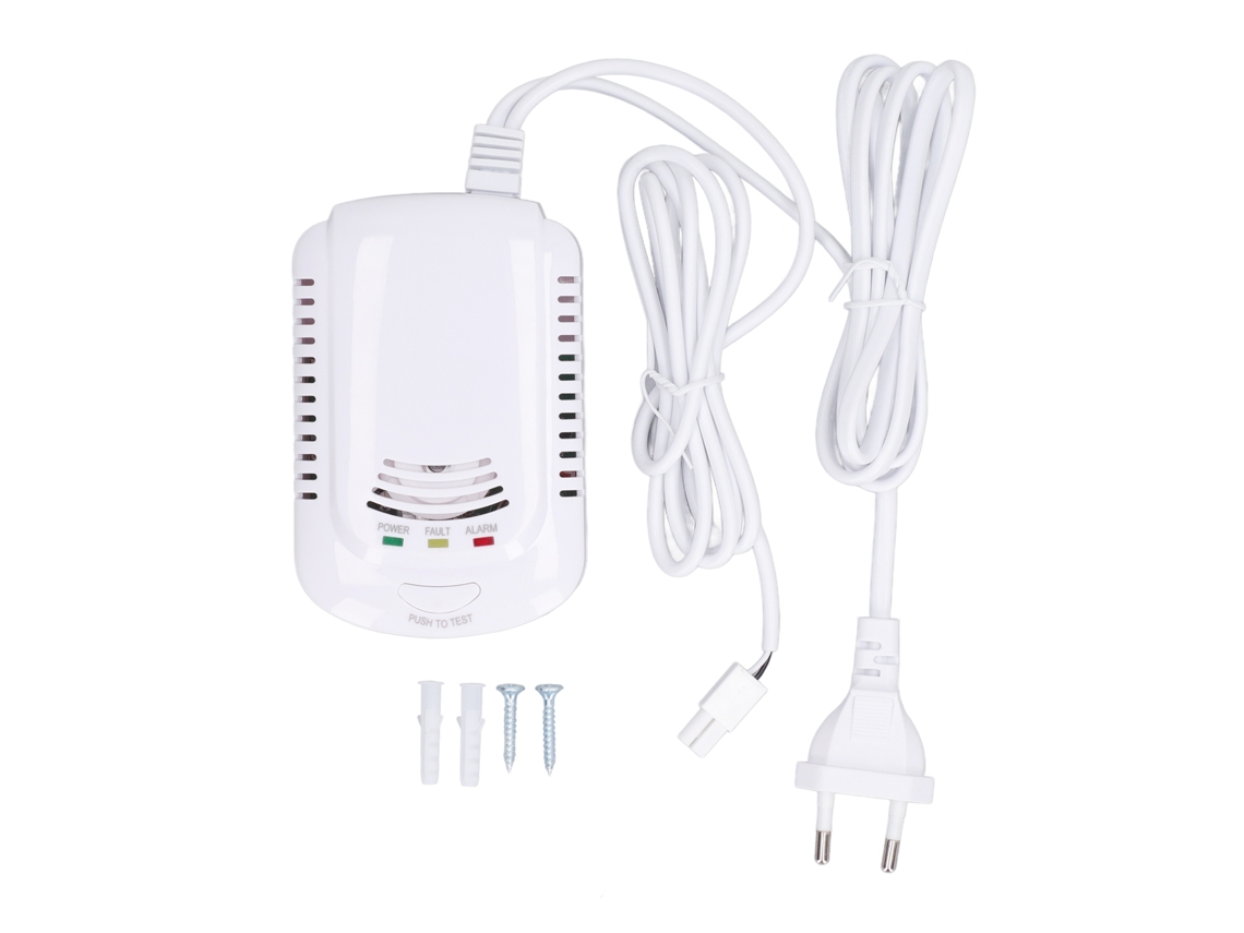 Detector de gás natural de alta sensibilidade Slowmoose, detector de CO com sensor duplo, CA 90-240 V, plugue UE