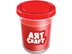 Plasticina ARTS&CRAFTS Single Dought Pote Individual (Vermelho - 140 gr)