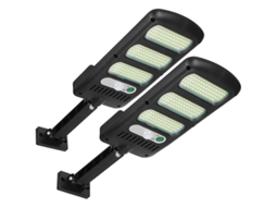 2 Pack Luz Solar Externa com Sensor Nova Line 213 LED Ip65