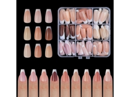 Dicas De Unhas De Gel Francês 9 Cores Com Base E Primer Pré-aplicados 15 Tamanhos Para Artesanato De Unhas Diy