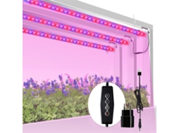 Fitas De Led Para Cultivo De Plantas De Interior, Iluminação Vermelha E Azul De Espectro Completo Para Um Crescimento Saudável, Liga E Desliga Automat