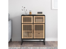 Aparador | Buffet | Armário De Apoio 60x30x75 Cm Derivados De Madeira Preto Wsd317805 Lovely Home