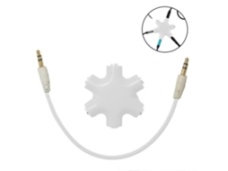 Conector Divisor de Áudio para Vários Fones Ouvido, Estéreo 3,5 Mm. AQUAFORGE