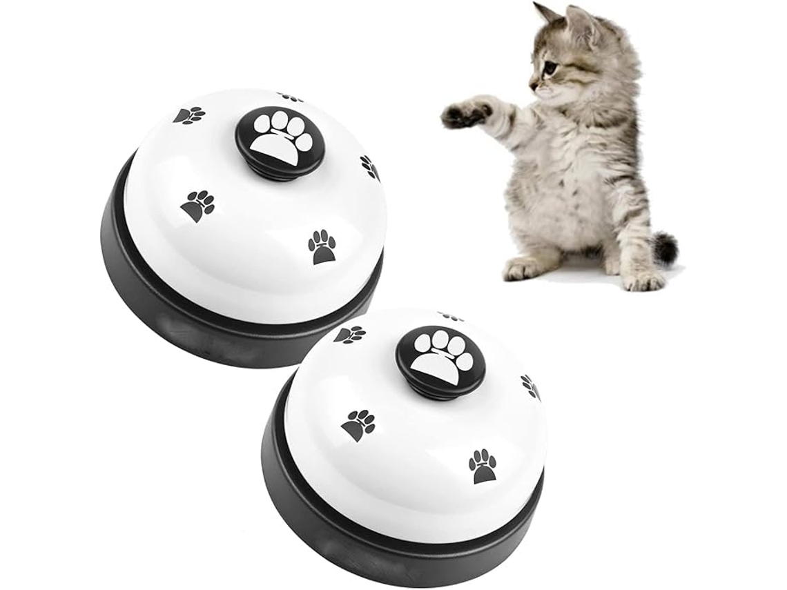 2 Sinos Porta Treinamento para Cães Gatos Pets Comunicação ZYBLSSBB