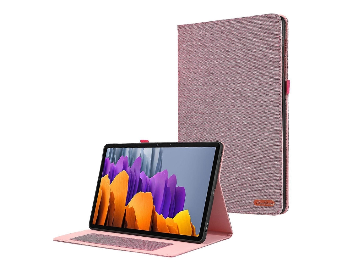 Capa de couro com textura de tecido horizontal Webake para tablet