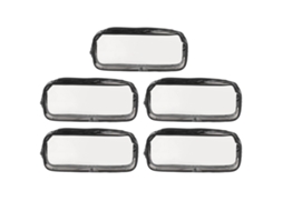 5pcs Bolsa De Maquiagem Transparente Organizadora Portátil Saco De Toalharia Para Viagem E Arrecadação De Cosméticos