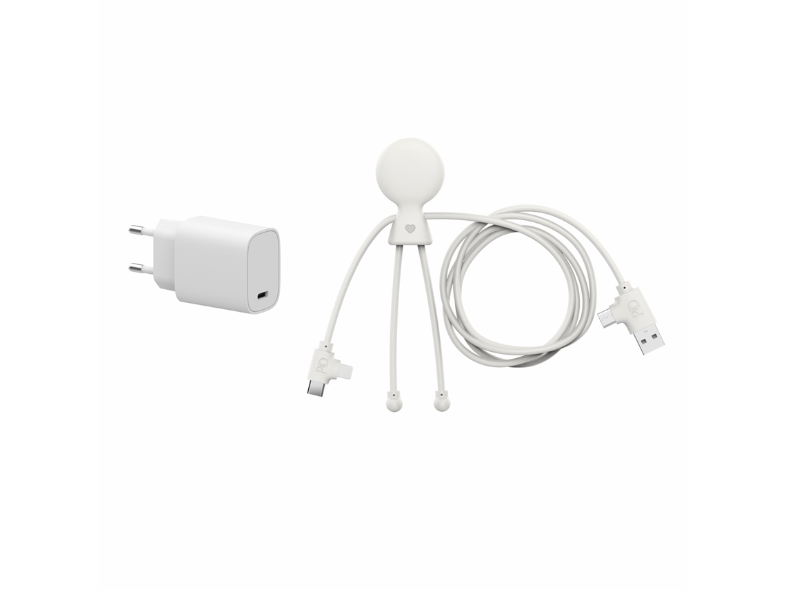 Adaptador de Rede com Multi-Cabos 20 W XOOPAR Mr Bio Fast Pack 60 W