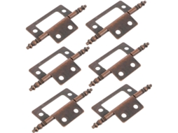 Conjunto De 6 Dobradiças Ferro Para Portas Armários, Alta Dureza,