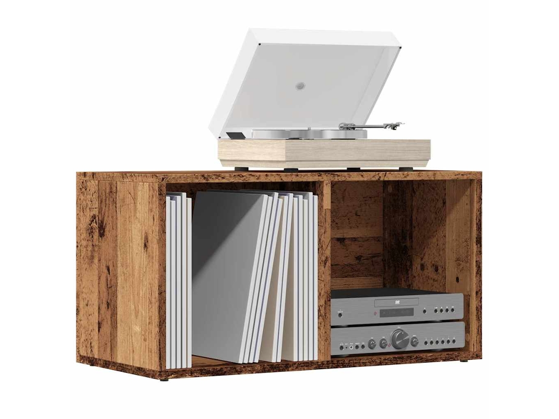 Vidaxl Lp Banco Sapateira 69,5x34x36cm Derivados Madeira Madeira Velha