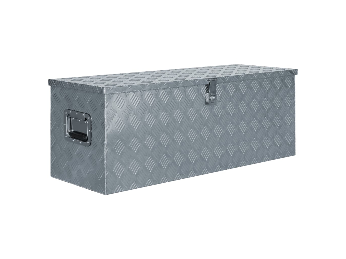 Conjunto 1 Toolbox, Toolboxes Vidaxl Prateado Alumínio (110.5 X 38.5 X 40 Cm)